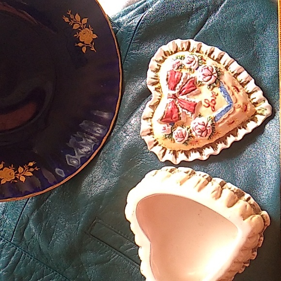 ๐ Fitz & Floyd Valentine Love Heart Porcelain Trinket Box Retired - Picture 4 of 16